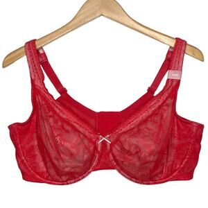 Cacique Modern Lace Unlined Full Coverage Bra